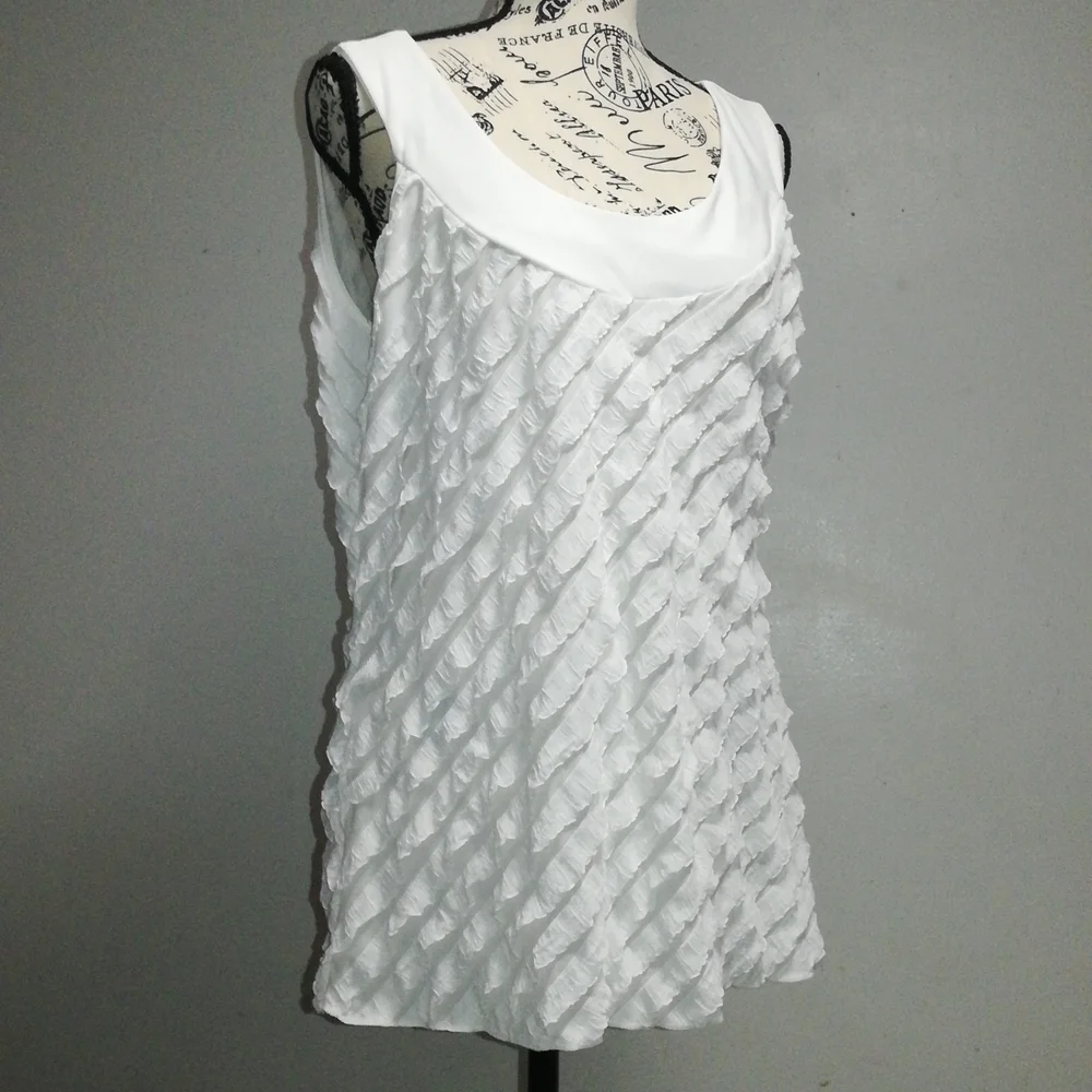Janeric ruffles sleeveless tops size XL - Picture 4 of 14